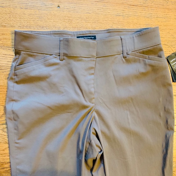 Brown Stretch Bootcut Pants - Picture 2 of 6